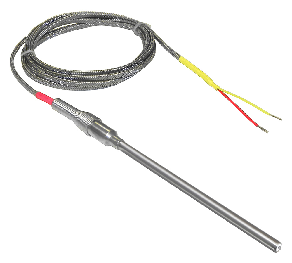 TTJ0 Transition Joint Thermocouple Probe Straight Sheath Exposed Junction